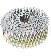 findmall Siding Nails 2-Inch x .092-Inch 15-Degree Collated Wire Coil Full RoundHead Ring Shank H...
