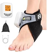 Cordless Ankle Heating Pad with 5000mAh Battery, 3-Level Vibration Massage & 104-140°F Heat Thera...