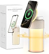 Bluetooth Speakers, Magnetic Wireless Charger, 4 in 1 Speakers Bluetooth with Night Light and Chr...