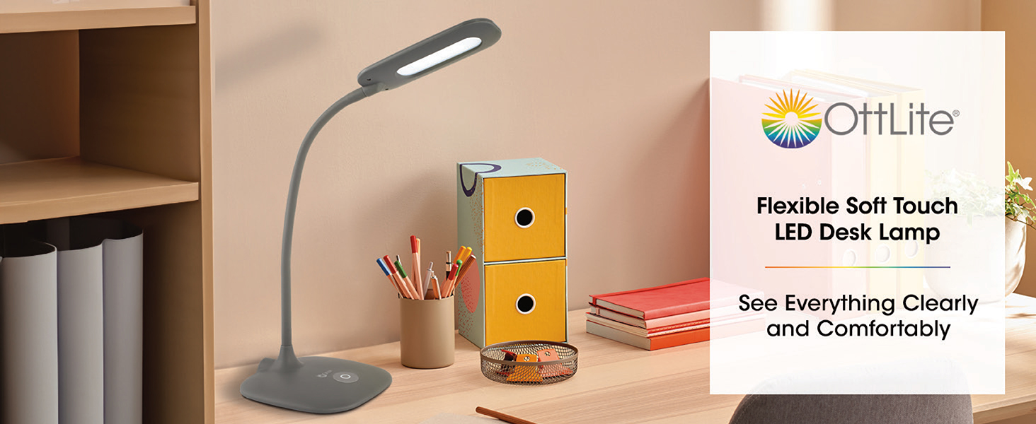 Flexible Soft Touch LED Desk Lamp