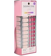 Dashing Diva Gloss Nail Strips 5-in-1 Kit - Best of Pinks - UV Free, Chip Resistant, Long Lasting...