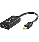 IVANKY 4K Active Mini DisplayPort to HDMI Adapter - 4K 60Hz [0.24m/0.65FT, Super Slim] Mini DP to...