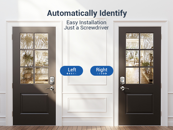 keyless entry door lock deadbolt with handle set