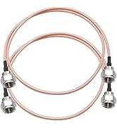 F Type Coax Cable 75ohm TUOLNK F Male Plug to F Male Plug Extension Assembly Cable RG179 20inch (...