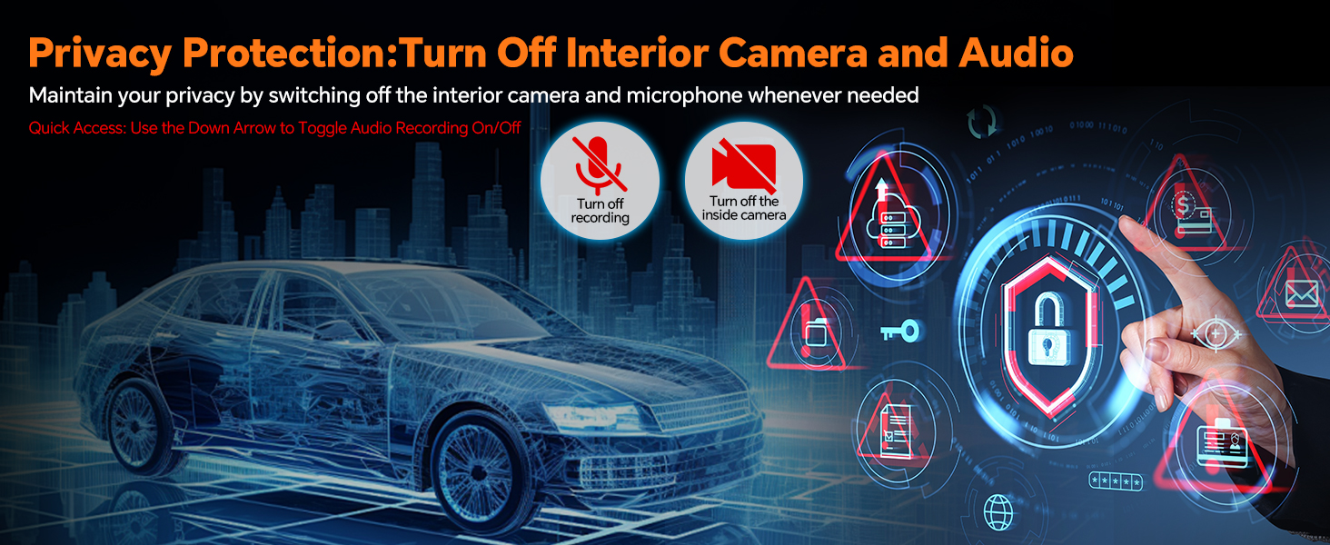 dashcam front and inside camera camara de carro
