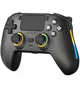 IWGAME Wireless Controller for PS-5/PC, Gamepad Built-in Mic with 2 Back Buttons Support Remap/Co...