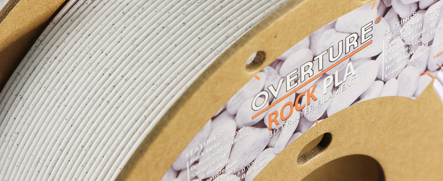 OVERTURE 3D ROCK PLA