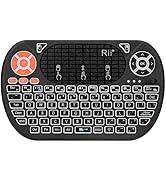 Mini Wireless Keyboard,Rii F8 Wireless 2.4G Keyboard with Touchpad Mouse Combo ,IR Learning ,Back...