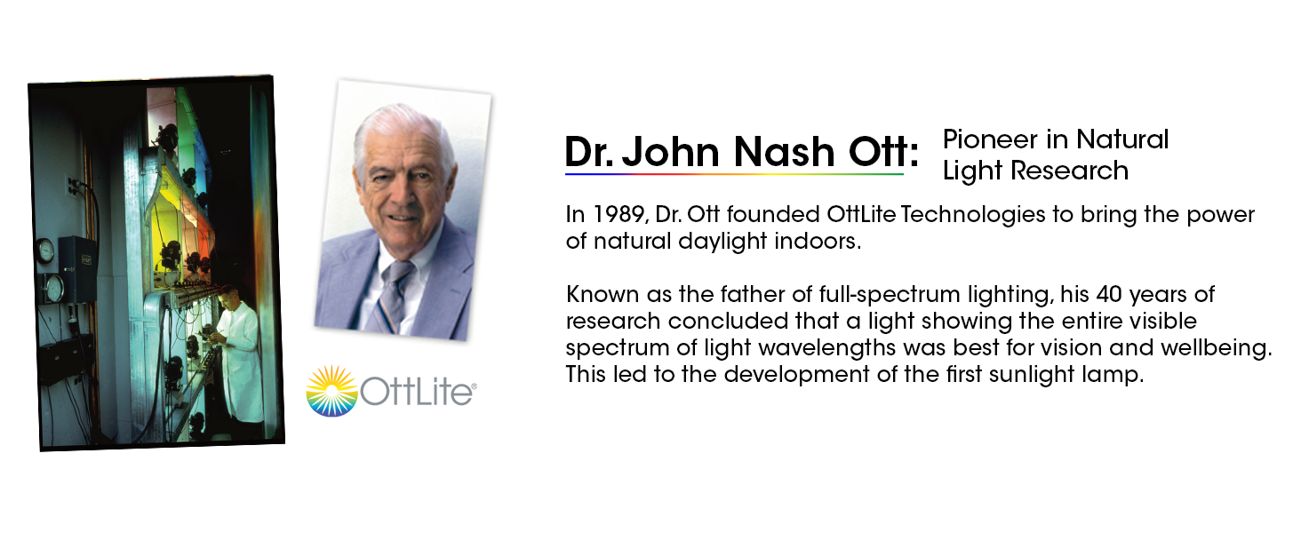 Dr. John Nash Ott Pioneer in Natural Light Research Daylight Indoors Bulb Sunlight Sun Sunshine