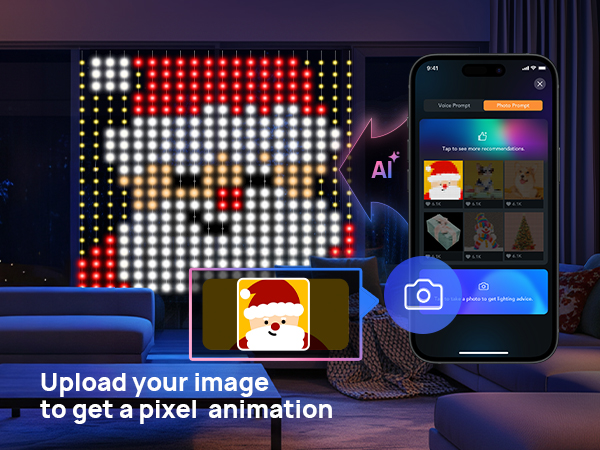 christmas lights animation