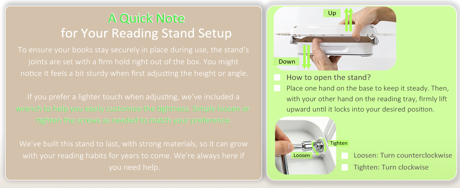 book stand for reading