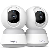 Hugolog 4K 8MP Indoor Pan/Tilt Security Camera(2pcs), AI Sound Processing Ideal for Baby Monitor/...