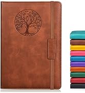 Biuwory Blank Journal Notebook for Women Men, Hardcover Leather Sketchbook 5.7"×8.3", 140 Pages U...