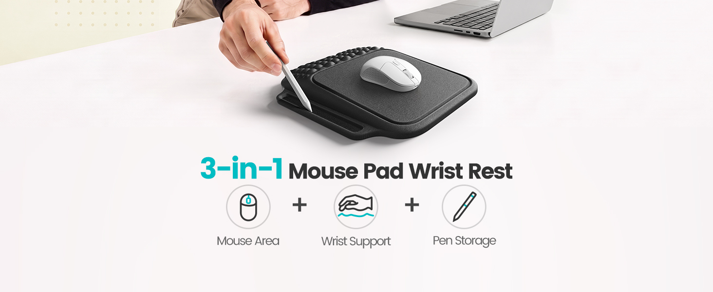 mouse pad with wrist rest