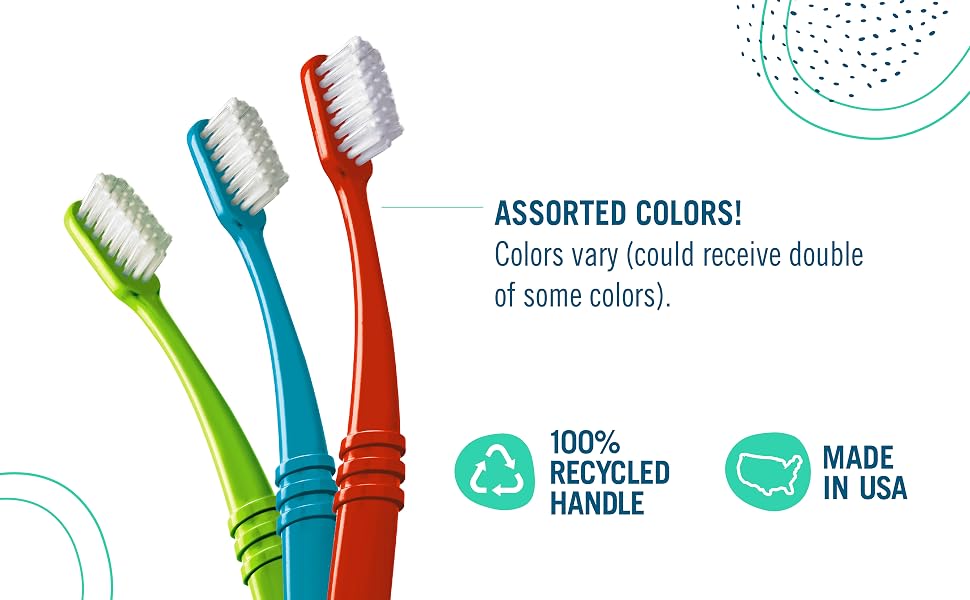 assorted colors made in usa 100% recycled handle