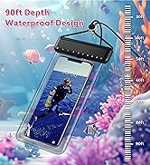 SXunacou [2 Pack Universal Waterproof Phone Pouch,IPX8 Water Proof Cell Phone Dry Bag for iPhone ...