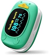 Pulse Oximeter for Kids-HOLFENRY Baby Oxygen Monitor Fingertip for Children Kids Pulse Oximeter F...