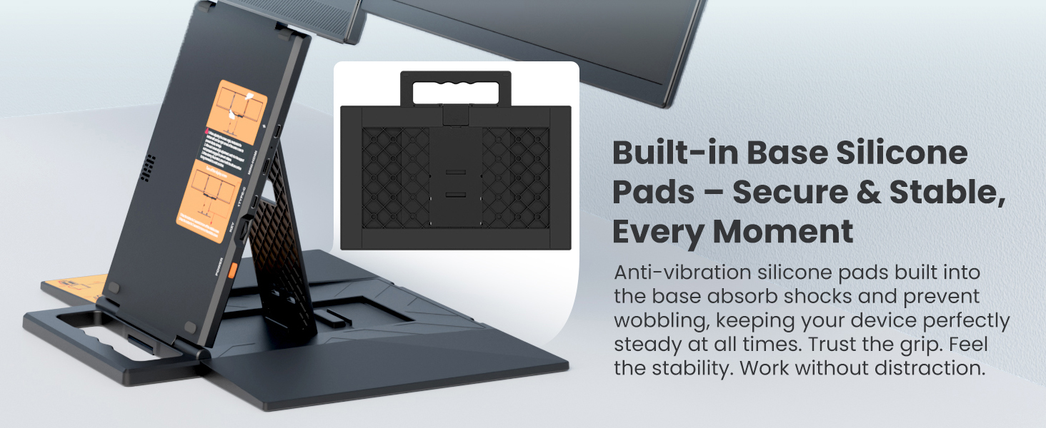 Built-in Base Silicone Pads - Secure &amp;amp; Stable, Every Moment