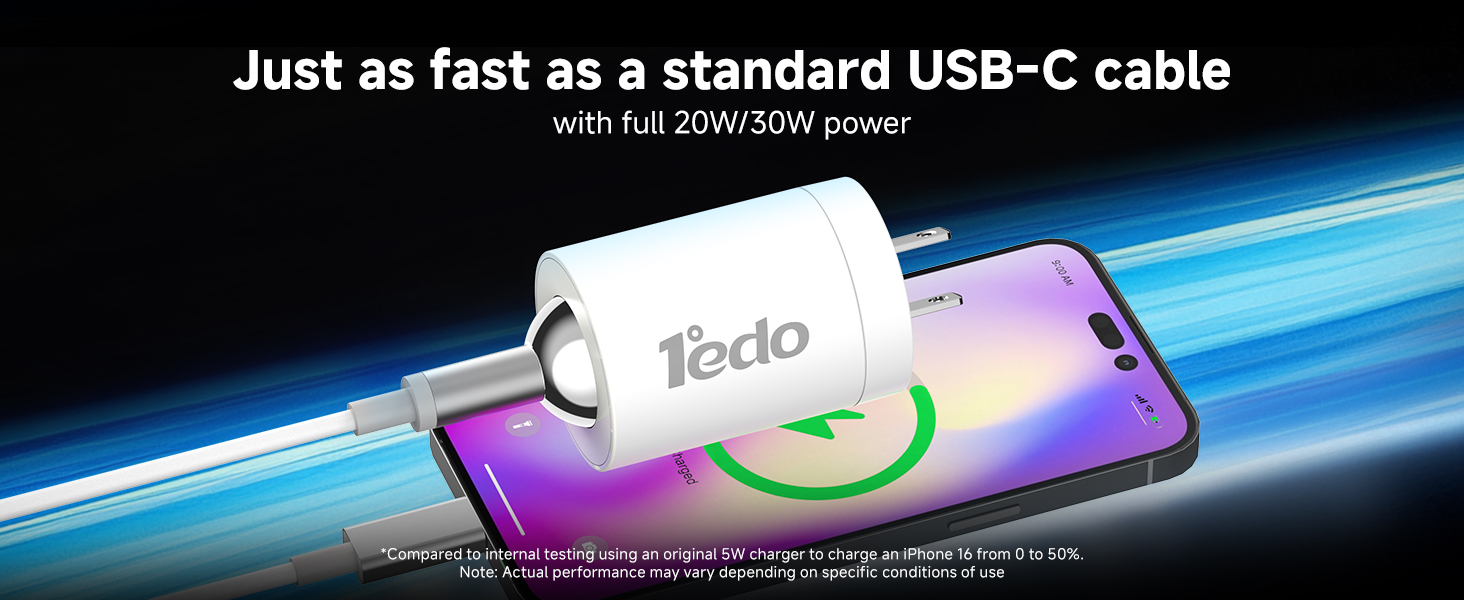 Just as fast as a standard USB-C cable