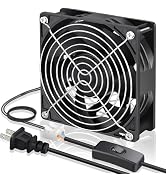 GDSTIME EC Cooling Fan, 120mm Fan, 120mm 38mm AC 110V 115V 120V 220V 240V, Dual Ball Bearing