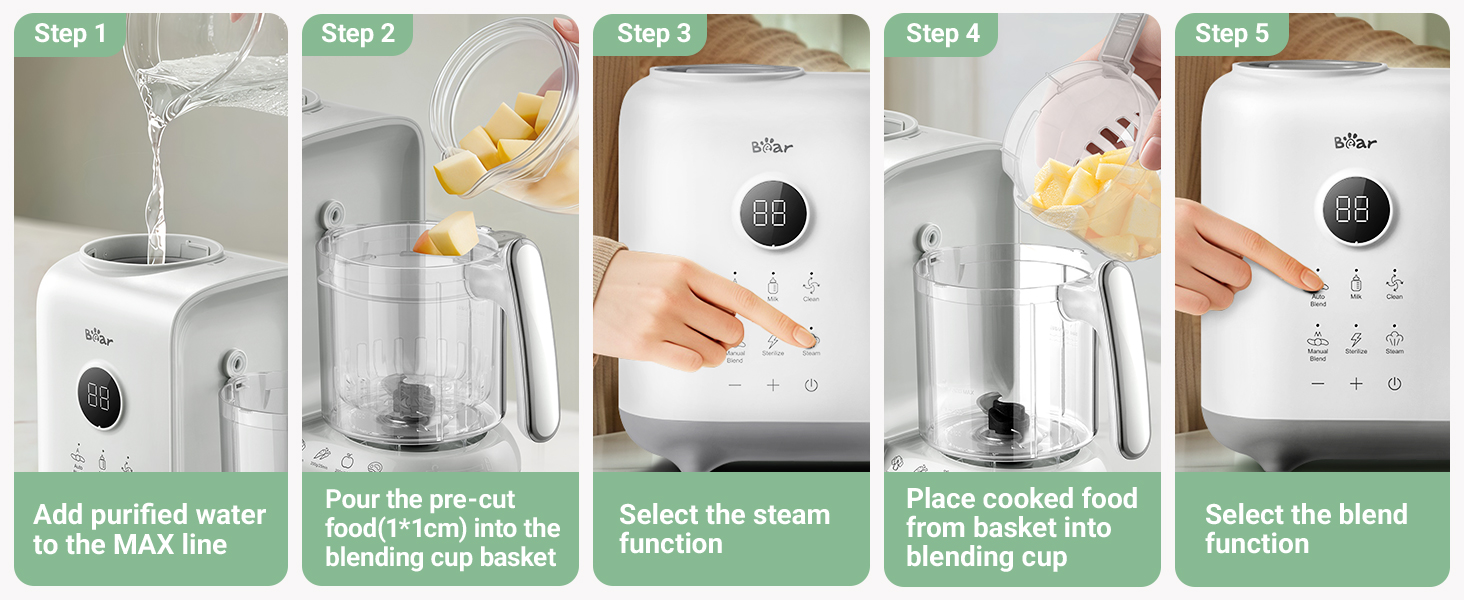 baby food maker steamer and blender