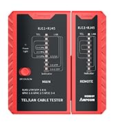 AMPCOM Network Cable Tester RJ45 for LAN &amp; TEL Continuity of RJ45/11/12 CAT5E CAT6 CAT7 UTP &amp; STP...