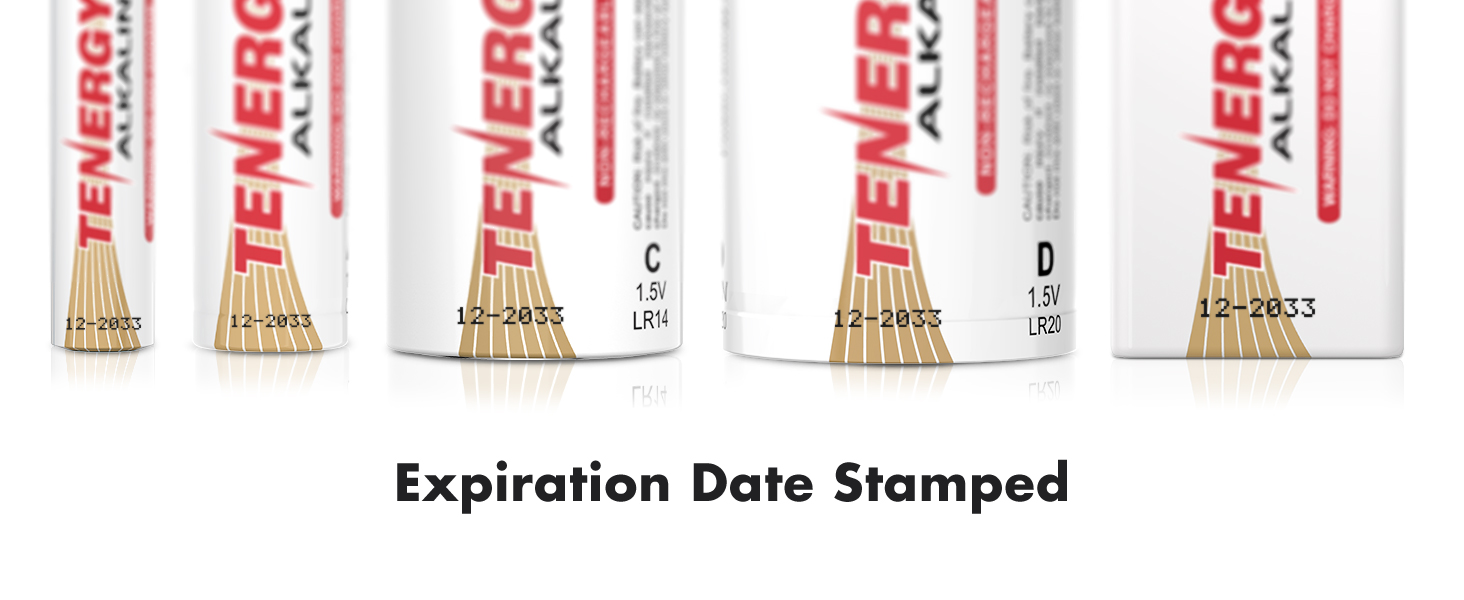 Expiration date stamped for freshness