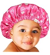 YANIBEST Kids Satin Bonnet Sleep Cap for Curly Hair - Double Layer Reversible Adjustable Silky Sa...