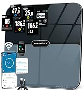 ABLEGRID Body Fat Scale,FSA HSA Eligible Smart WiFi Digital Bathroom Scale for Body Weight and Fa...