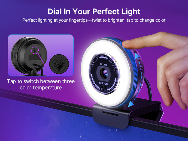 A hand adjusting brightness on the N680E Pro