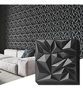 Art3d 33-Pack 3D Wall Panels for Interior Wall Decor, Modern Diamond Textured Accent Wall Panelin...