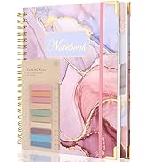 Ddaowanx Hardcover Spiral Notebook, College Ruled Notebook Journal, 8.5