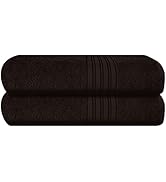 BOUTIQUO Cotton 2 Pack Bath Towel Set 28x55, Eco-Friendly Large Bath Towels, Compact Quickdry Lig...