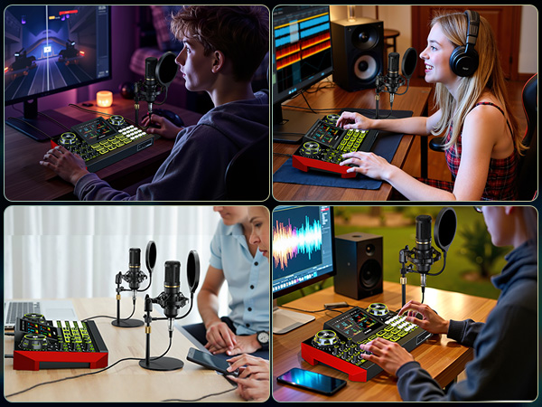 live sound card audio mixer sound mixer audio mixers xlr interface audio interface for mac