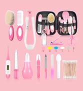 Infant Grooming Essentials: Electric Safety Nail Trimmer, Nasal Aspirator, Hair Brush, Comb, Nail...