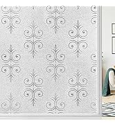 LEMON CLOUD Window Film Privacy Static Window Clings Frosted Vinyl Privacy Film Window Covering G...