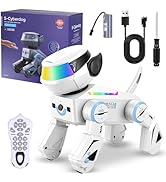 Blorkbuy Smart Robot Dog Toy for Kids - Interactive Puppy with Bluetooth, Rechargeable, Gift for ...
