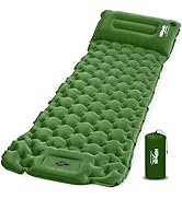 HiiPeak Camping Sleeping Pad, Ultralight Camping Mat with Pillow, Built-in Foot Pump Inflatable S...