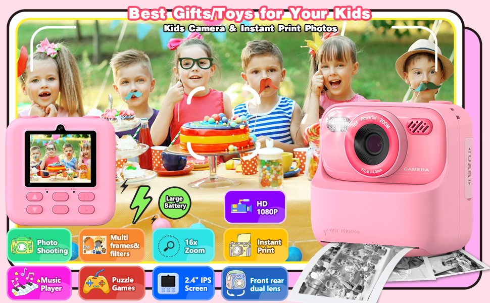 kids camera instant print
