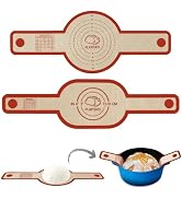 PLAPITATE Silicone Bread Sling Dutch Oven Liner, Non-Stick &amp; Easy Clean Reusable Oval and Round S...