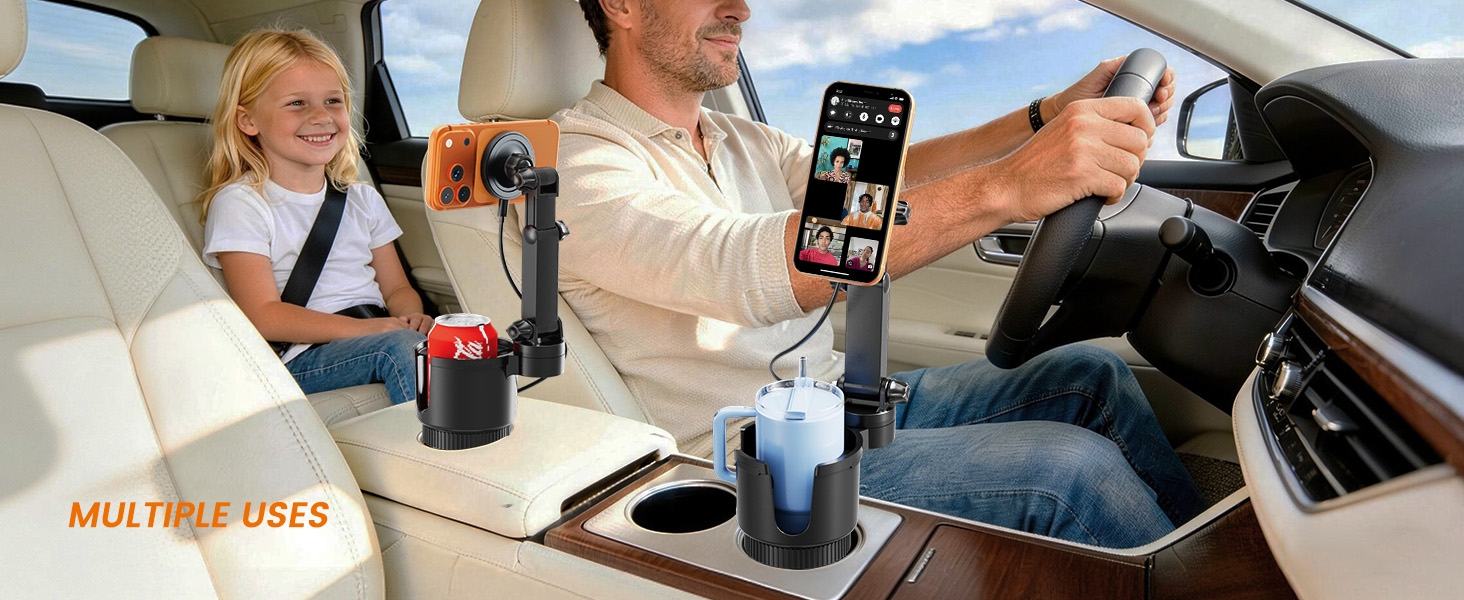 iPhone 17 Pro Max MagSafe Car Charger Cup Holder Mount