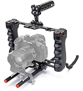 Zeadio Camera Video Rig Cage, Aluminum Filmmaking Movie Making Kit with Top Handle &amp; Arca Type Ba...