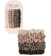 Kitsch Satin Hair Scrunchies for Women, Softer Than Silk Scrunchies for Hair | Satin Scrunchies f...