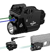 ELFGO Pistol Light Laser Combo, 650 Lumens Tactical Flashlight Laser Light Beam Combo Magnetic Re...