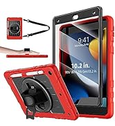 Stweap iPad 9th/8th/7th Generation Case-Built-in Screen Protector, Shockproof with Pencil Holder ...