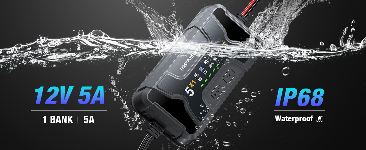1 bank marine battery charger