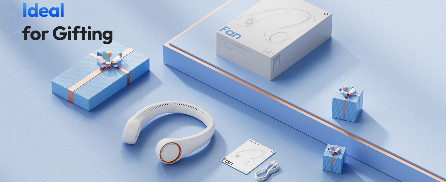 rechargeable neck fan personal fan portable