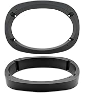 DALQUIS 2Pcs Universal 6x9 Inch Plastic Vehicle Speaker Spacer Ring Adapter, Beveled Mounting Bra...