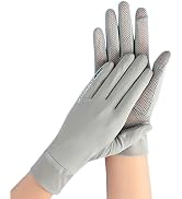 Bawnhaw Women Sun Gloves UPF 50+ UV-Protection, Summer 2-Fingers-Flip Thin Ice-Silk Breathable Me...