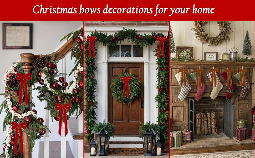 velvet bows for christmas tree
